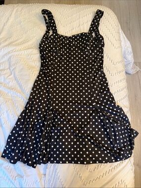 Black and White Polka Dot Sundress